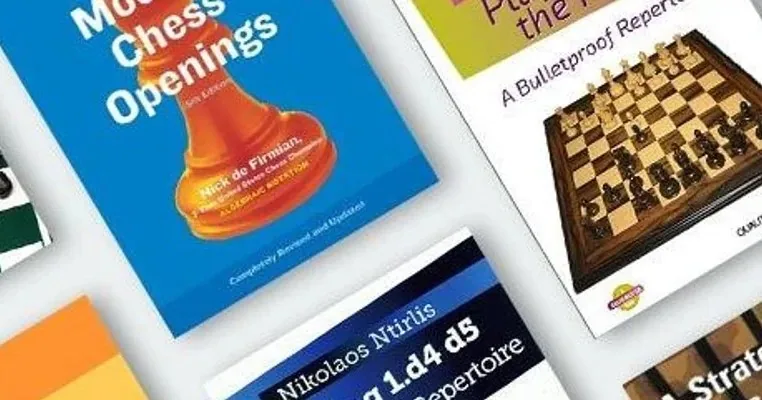 Covers of chess opening books