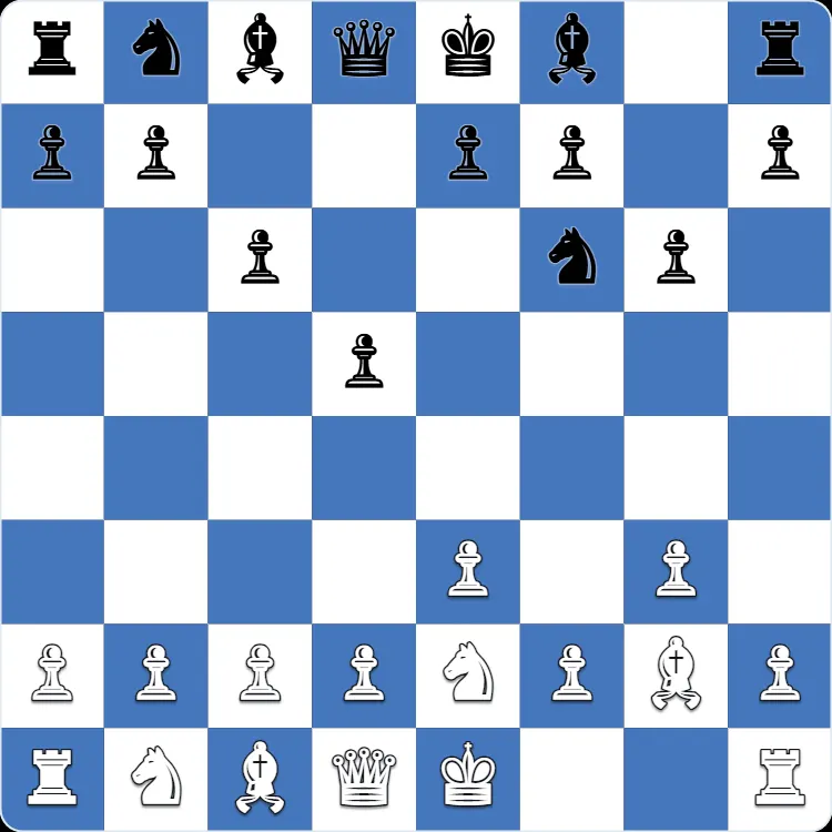 King's Fianchetto Opening: the position after 4...g6 in Anton Shuravin's own game as Black