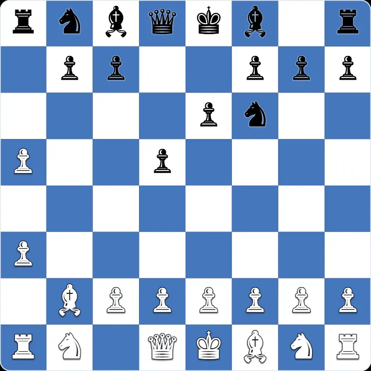 Polish Opening: the position after 4...d5 in Anton Shuravin's own game as Black