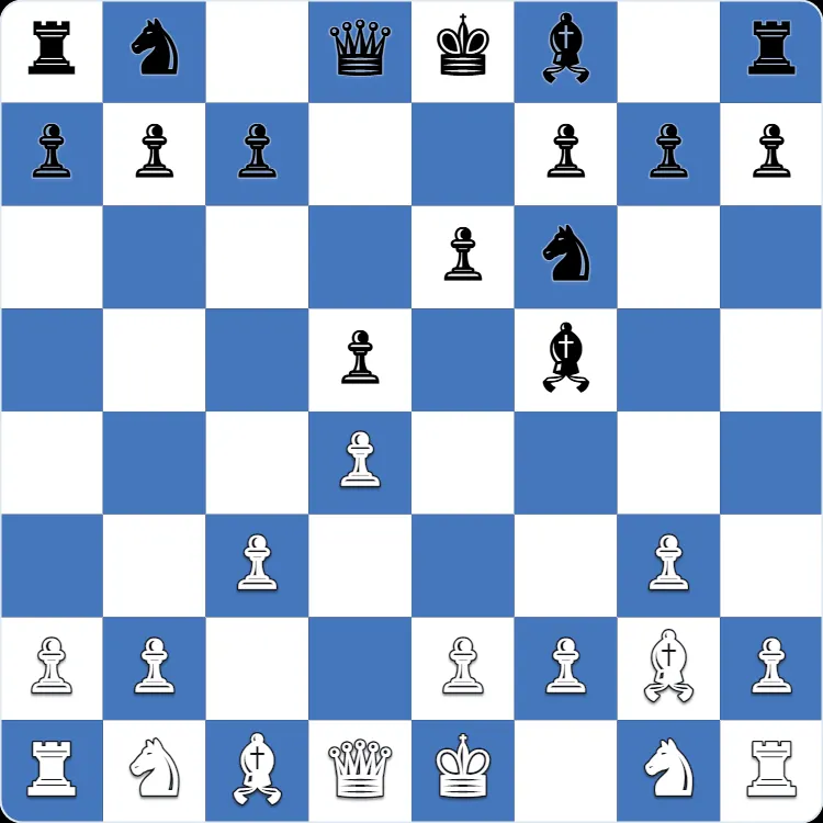 Saragossa Opening: the position after 4...e6 in Anton Shuravin's own game as White