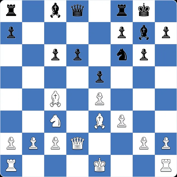 Accelerated Dragon Sicilian: the position just before 11.Bh6, the move that turned Anton Shuravin's own game