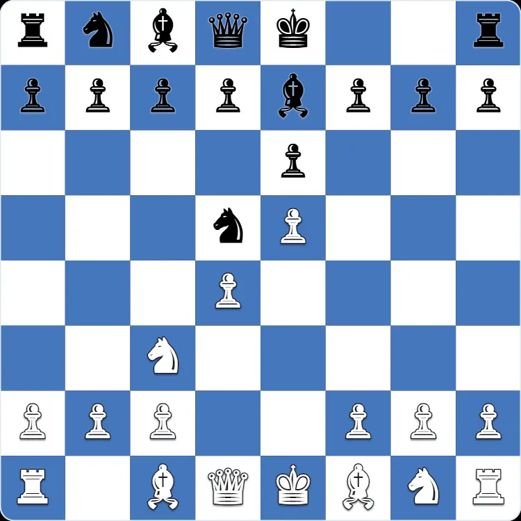 Alekhine Defense: the position after 4...Be7 in Anton Shuravin's own game as Black