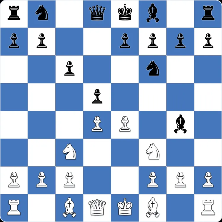 Caro-Kann Defense: the position after 4...Nf6 in Anton Shuravin's own game as Black
