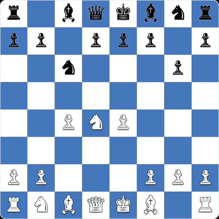 The starting position of the Maroczy Bind, after 1.e4 c5 2.Nf3 Nc6 3.d4 cxd4 4.Nxd4 g6 5.c4