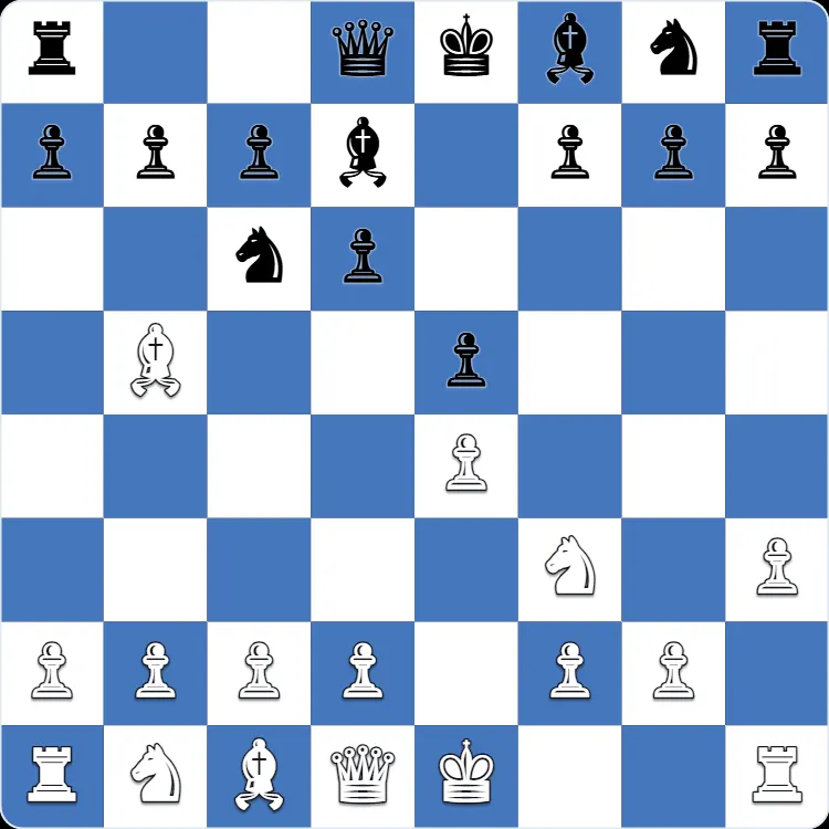 Ruy Lopez: the position after 4...Bd7 in Anton Shuravin's own game as White