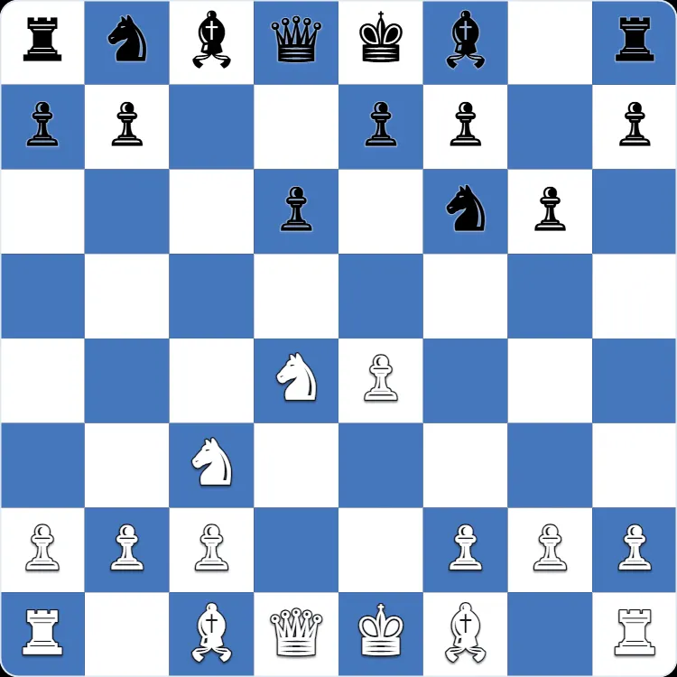 The starting position of the Sicilian Dragon, after 1.e4 c5 2.Nf3 d6 3.d4 cxd4 4.Nxd4 Nf6 5.Nc3 g6