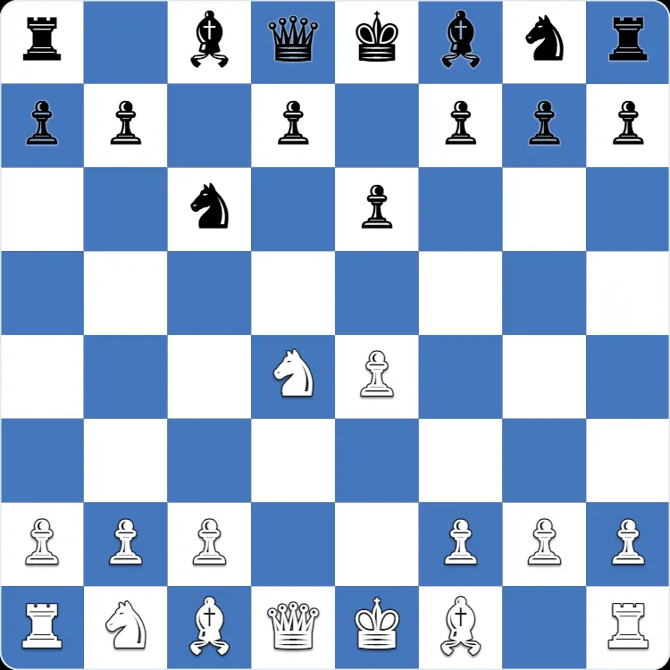 Taimanov Sicilian Defense: the position after 4...Nc6 in Anton Shuravin's own game as Black
