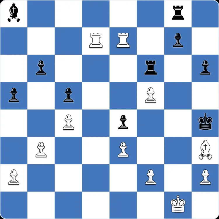 Van't Kruijs Opening: the position just before 28.Kg2, the move that turned Anton Shuravin's own game