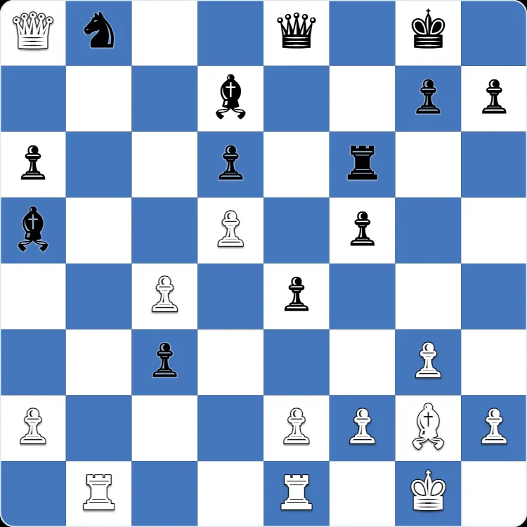 Dutch Defense: the position just before 21...Qc8, the move that turned Anton Shuravin's own game
