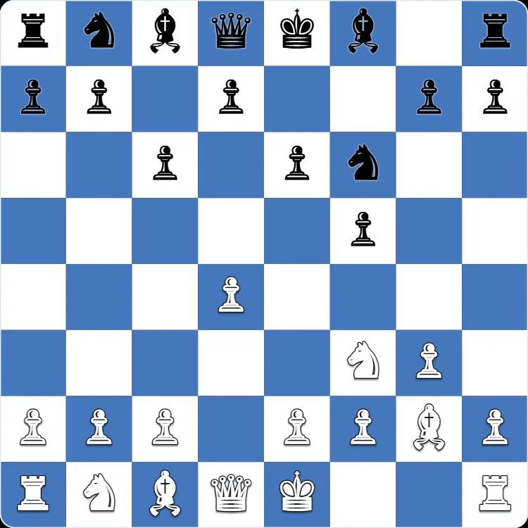 Dutch Defense: the position after 4...c6 in Anton Shuravin's own game as White