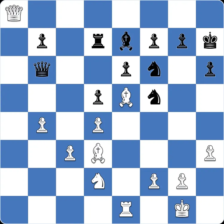London System: the position just before 22.Nf3, the move that turned Anton Shuravin's own game