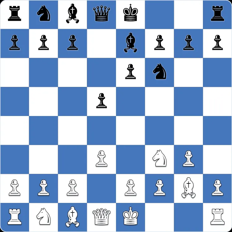 Mieses Opening: the position after 4...Be7 in Anton Shuravin's own game as Black
