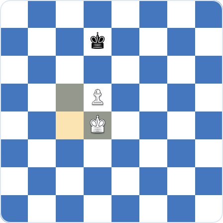 King and pawn ending used for endgame practice