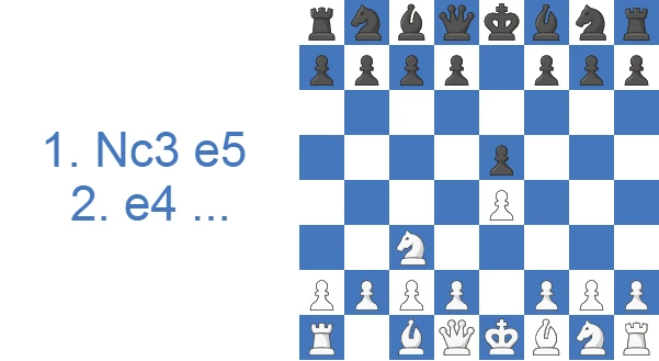 Van Geet Opening transposed to Vienna Game