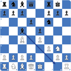 castling is not possible due to blacks bishop on c5