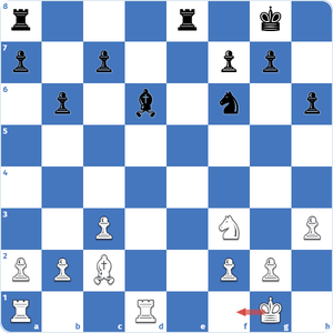 white king is getting into the action