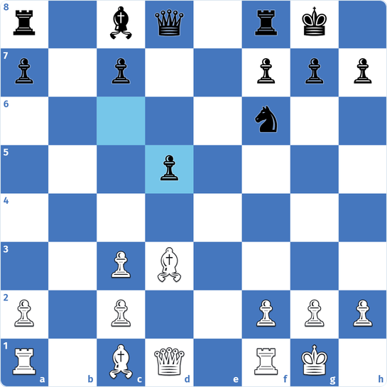 Four Knights Game puzzle 1: White to play after 10...cxd5