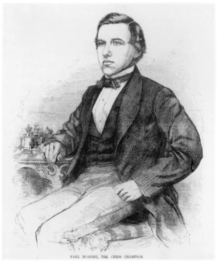 Paul Morphy in an 1859 studio portrait